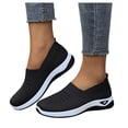 thumbnail image 5 of Duqingm Women'S Loafers Women's Fashion Ballet Flats Pointy Toe Flats Mesh Casual Shoes for Women Slip on Shoes Black,8, 5 of 7