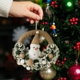 thumbnail image 7 of Christmas Wreaths for Front Door Snowman Doll Wreath Cute Little Snowman Figure Wreath Creative Door Hanging Wreath Decorations Christmas Decor 11.02inch(28cm), 7 of 7