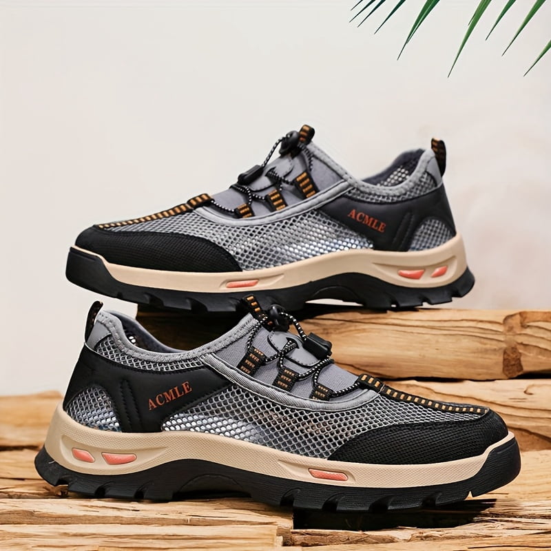 Men'S Summer Low-Top Sneakers - with Branding, Casual Slip-On Style, Comfortable Walking Shoes Breathable Mesh Hiking & Outdoor Shoes |Breathable Footwear|Slipon Sneakers