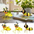 thumbnail image 6 of SLYNSHome Metal Bee Outdoor Wall Art Decor,Cute Bee Figurines Decor Outdoor Wall Decors,Yellow Bee Statue Fence Yard Art Home Decorations, 6 of 6