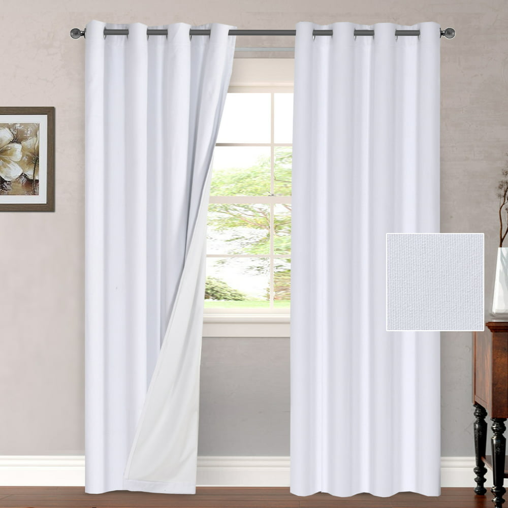 Primitive Linen Look 100% Blackout Curtains, Waterproof Burlap Fabric