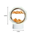 thumbnail image 3 of Latrodar Moving Sand Art, 6.69in 360° Rotating Hourglass Decoration, Eco-Friendly Material amp Decoration（10ml） Yellow 12.2x7.6 Inch Home Decor, 3 of 5