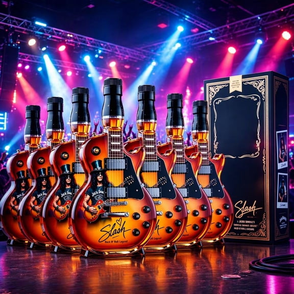 7PCS 390ml Electric Guitar Glass Whiskey Decanter For Liquor Wine Music Lovers Gift