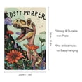 thumbnail image 2 of JEUXUS Dinosaur Flowers Psychedelic Art Tin Sign 8x12in, 2 of 7