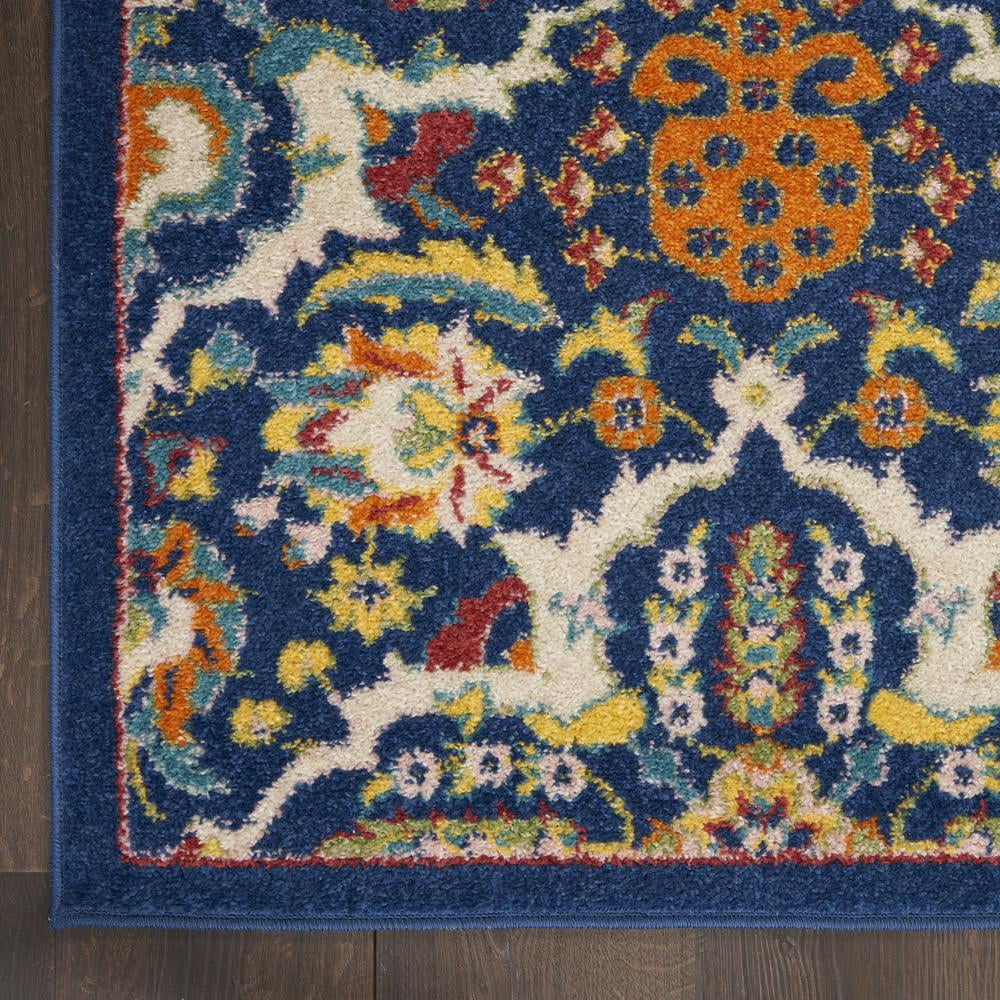 Nourison Allur Bohemian Navy/Multicolor 3' x 5' Area Rug, (3x5)