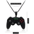 thumbnail image 6 of Fun Crystal Game Controller Pendant Necklace for Men - Punk Hip Hop Style Friendship Necklace  -  Unique Christmas Birthday Gifts for Son Grandson, 6 of 7