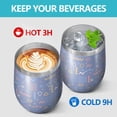thumbnail image 4 of Modern 12oz Stainless Steel Insulated Wine Tumbler with Lid and Straw – Double Wall Vacuum Mug for Hot & Cold Drinks, 304 Steel Interior, Sweat-Free Design, 4 of 5