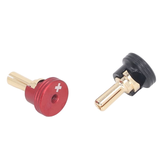 2PCS RC Batería Disipador De Calor Tapones Grips Set Banana Plug Conectores De Montaje Para 1/10 Off Road Truck RC Crawler Cars Con aleación De Aluminio Construcción De Cobre