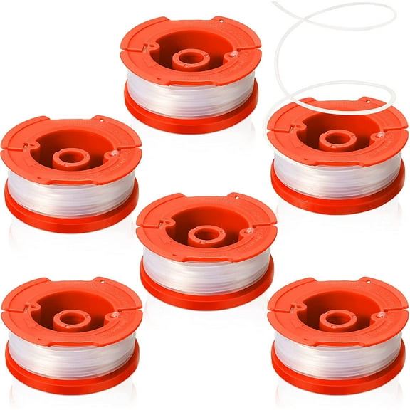 6 Pack String Trimmer Line 30ft Compatible with Craftsman Cmzst0653 Cmzst065 Weed Wacker String Trimmer Spool Replacement