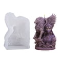 thumbnail image 7 of Miyuadkai 3D Wing Woman Candle Silicone Mold – DIY Epoxy Resin Mold for Aromatherapy Candle, Gypsum, Lion Wing Masked Woman Design, Fall Crafting, Halloween Decor, October Art Project, 7 of 7
