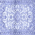 thumbnail image 1 of Ahgly Company Indoor Square Persian Blue Traditional Area Rugs, 4' Square, 1 of 4