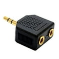 Jrocdr 3.5mm Stereo Jack Headphone Splitter Adaptor 1 Plug to 2 Sockets