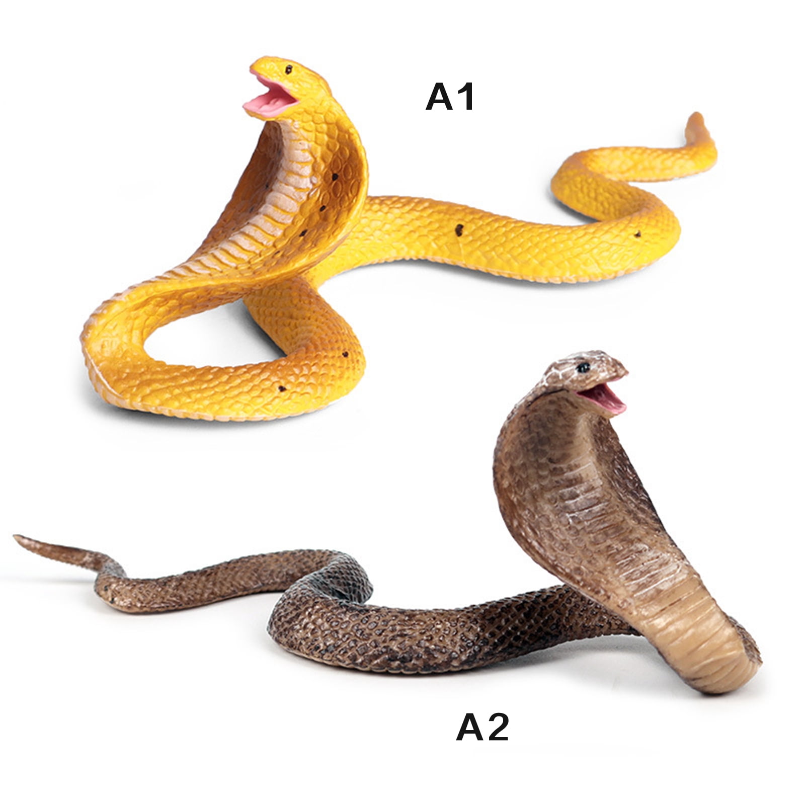 Snake Target Fake Snake Target Blulu 24 Pieces Small Plastic Snakes Realistic Rubber ...