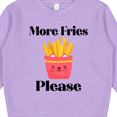 thumbnail image 3 of Inktastic Funny French Fry More Fries Toddler Sweatshirt, 3 of 4