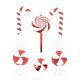 thumbnail image 1 of Y Blanco Decoraciones Navideñas Combinaciones Pequeñas Colgante De Árbol De Navidad De Bastón De Caramelo Rojo Y Blanco Para Fotografía Y Fiesta Yuarrent HA045221-02, 1 of 6