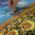 thumbnail image 4 of Ambesonne Sunflower Jigsaw Puzzle, Sunflower Garden Nature, Heirloom-Quality Fun Activity for Family Durable Cardboard, 1000 pcs, Yellow and Blue, 4 of 5