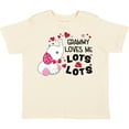 thumbnail image 3 of Inktastic Grammy Loves Me Lots and Lots- cute elephant Boys or Girls Toddler T-Shirt, 3 of 5
