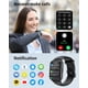 thumbnail image 2 of Reloj inteligente RUIMEN H1 de 1,8 pulgadas para hombre y mujer con 2 correas, color negro, 2 of 8