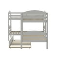 thumbnail image 5 of Twin L-Shaped Bunk bed with Trundle-Gray, 5 of 12