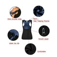 thumbnail image 5 of FANNYC Women's Sports Vests Sauna Suit Sweat Vest Waist Trainer Zipper Heat Trapping Polymer Vest Workout Shirt Tank Top Weight Loss Body Shaper, 5 of 8