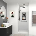 thumbnail image 3 of Transolid SWK363672-50V Saramar 36" W X 36" D X 72" H Three Panel Shower Wall Kit - Lunar, 3 of 5