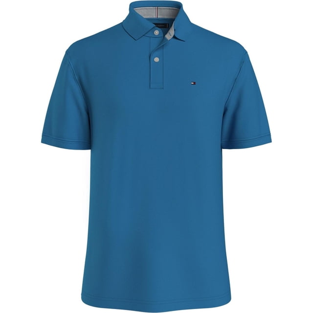 Tommy Hilfiger Polo en Coton pour Homme, Bleu, Petit