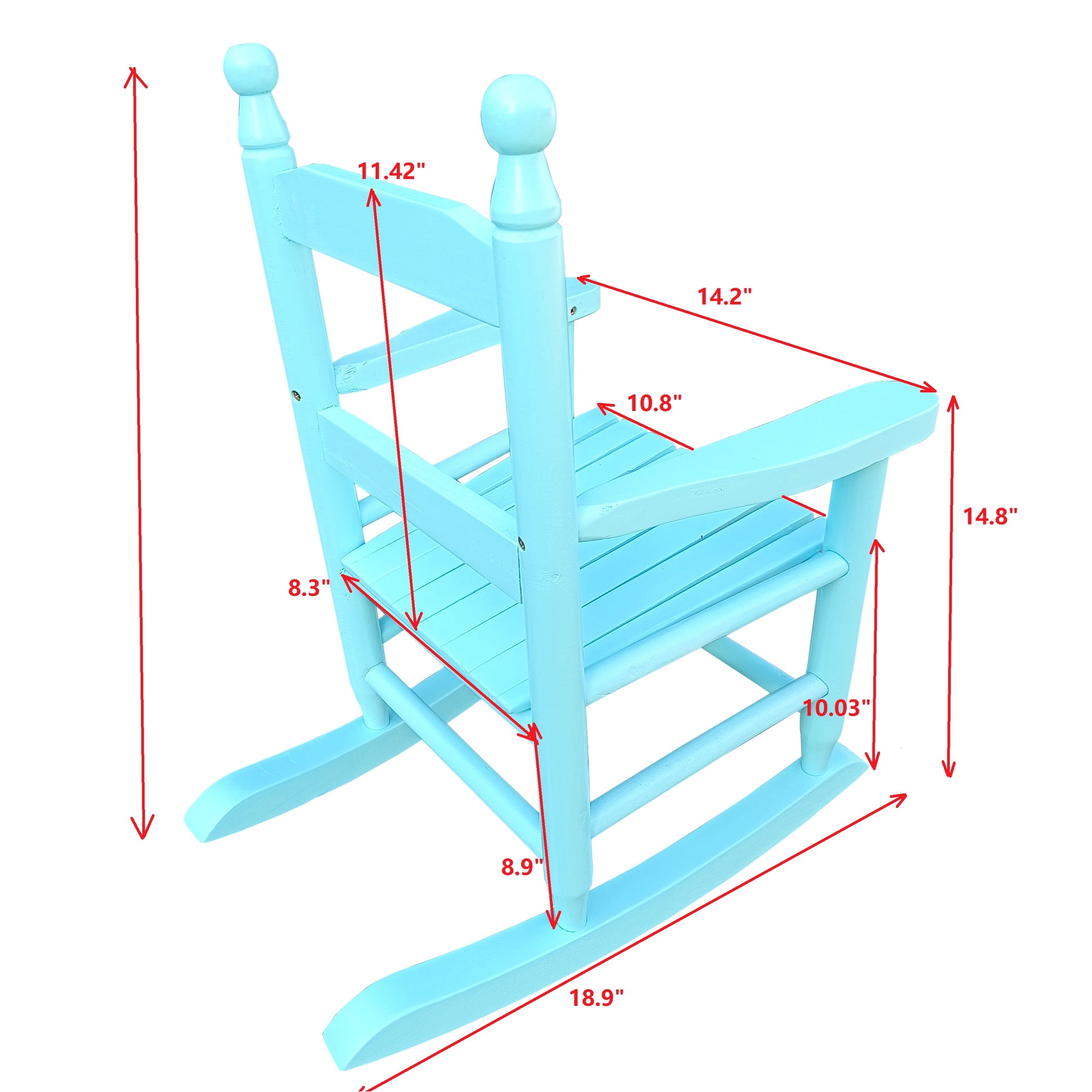 Blue 's Rocking Seat - Hardwood Structure Indoor & Outdoor Choices Comfortable Fabric Chair In Solid For And Wrist Joints Muscles Support