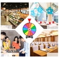 thumbnail image 6 of LAZIOEGR 11.8in / 30cm Tabletop Spin Prize Wheel with 14 Editable Color Slots & Dry Erase Marker for Carnival Trade Show Game Stand, 6 of 9