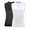 2pc Black White, variant on MISS COCOLI Men's Compression Shirt Slimming Body Shaper Vest Crewneck Workout Shirts Tummy Control Undershirts Tank Top Sports