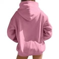 thumbnail image 4 of MESSUEN Christmas Shirts for Women Christmas Sweatshirts for Women Thick Hoodie Hoodies for Women Womens Sweatshirts Fall Sweatshirts Woman Hoodies Pink S, 4 of 5
