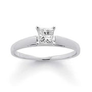 1/2 Carat Princess-Cut Diamond Solitaire