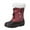 Red, variant on 2DXuixsh Kids Boots With Heels Children Shoes Snow Boots Girls Boys Outdoorboots Waterproof Warm Boots With Cotton Snow Boots Toddler Girl Boots Sequin Pu Red 32