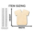 thumbnail image 2 of Unfinished Wood Scrub Shirt Shape - Craft - up to 46" DIY 12" / 1", 2 of 3