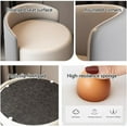 thumbnail image 6 of Swivel Vanity Stool Chair, Modern Round Ottoman Stool, Stool for Vanity, Vanity Chair with Back Vanity, Multifunctional Makeup Stool for Bedroom Living Room(Gray), Grey, 6 of 7