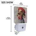 thumbnail image 4 of Yayeee LED Plug in Night Light for The Home with Auto Dusk to Dawn Light Sensors, 2 Pack, Gray Dog Artist, 4 of 6