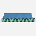 thumbnail image 6 of Bacati - Mix N Match Chevron/Dots Navy/Green Boys Quilted Changing Pad Cover, 6 of 22