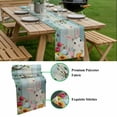 thumbnail image 5 of Easter Table Runner - 72 Inch Long, Kitchen Dining Table Runner Dresser Scarves, Spring Watercolor Bunny Eggs Tulip Wooden Grain Farmhouse Decor for Coffee Tables Wedding Party Banquet, 5 of 8
