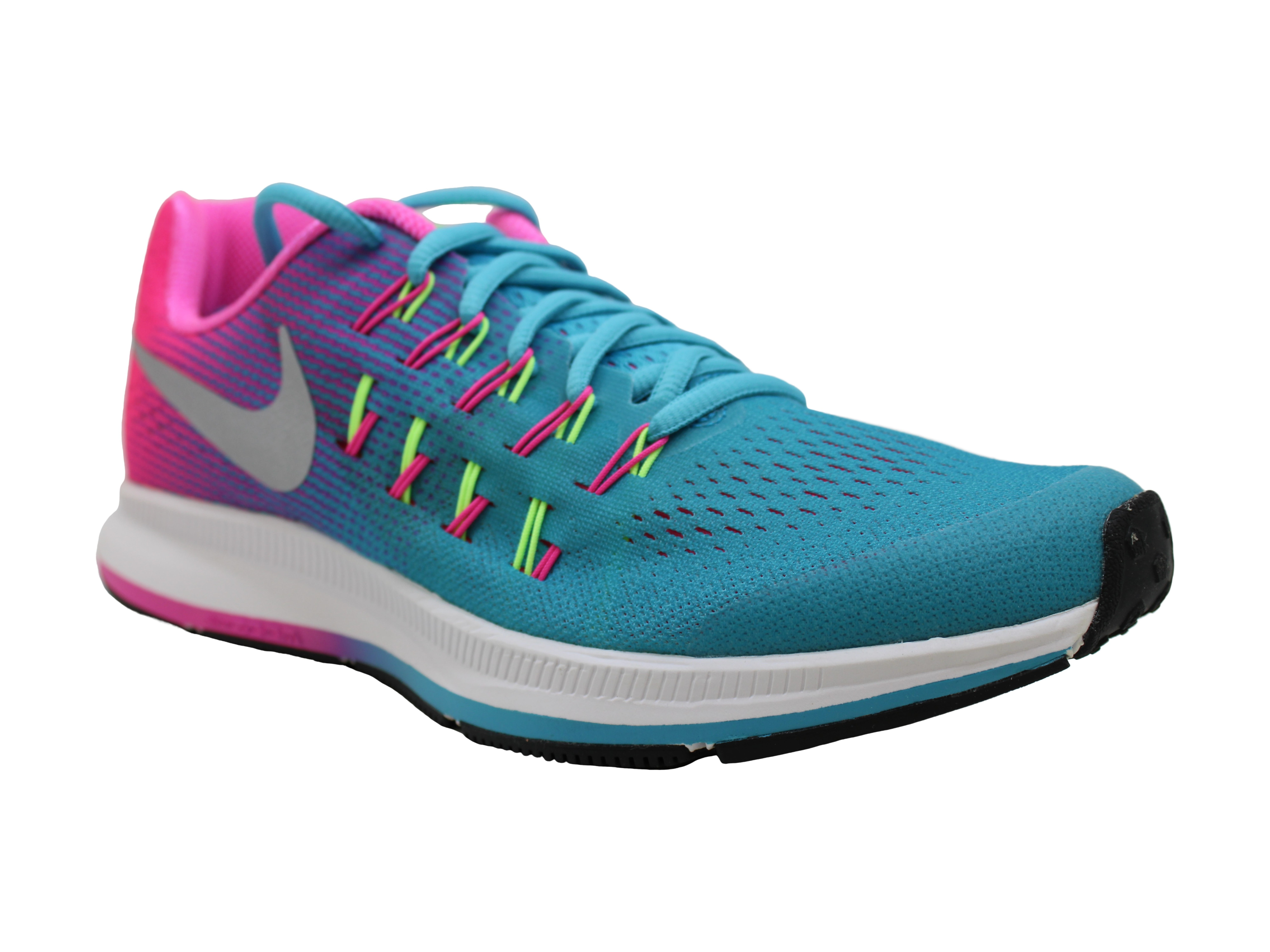 Nike - Kids Nike Girls Zoom Pegasus 33 (GS) Low Top Lace Up Running ...