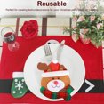 thumbnail image 4 of Injueey Mini soporte de vajilla de Navidad, cubierta de tenedor, cubiertos de cocina, muñecos de caramelo, sombrero, artesanía, decoración Type1 NO1, 4 of 6