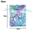thumbnail image 3 of Girlsshop 50/100Pcs Sheer Coralline Organza Favor Bags Jewelry Pouches Wedding Party,Blue13x18cm (5x7inch), 3 of 10