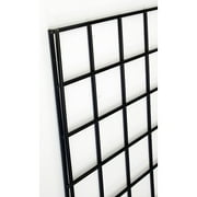 KC Store Fixtures A04204 Gridwall Panel, 2' W x 6' H, Black (Pack of 3)