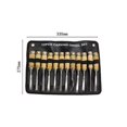 thumbnail image 1 of Juego de 12 herramientas de cincel de mano para tallar madera en bolsa de almacenamiento, herramientas profesionales para trabajar la madera Botao, 1 of 4