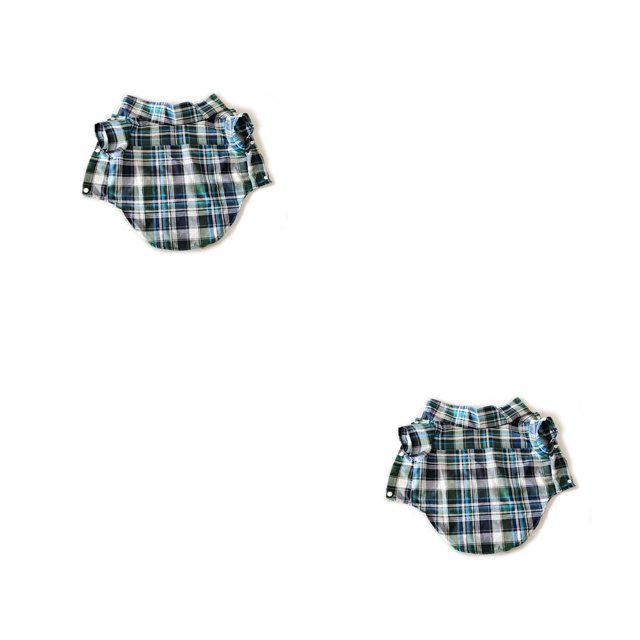 Camisa para perros Greeniant multicolor Azul verde XXL 2piezas