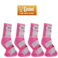 thumbnail image 3 of 4 Pack Cashel Fly Prevention Warmblood Horse Leg Guard Cool Mesh Boots Pink, 3 of 3