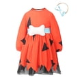 thumbnail image 2 of Gunia Girls Halloween Dresses Festival Halloween Tulle Dresses With Headband For Party 2 Pcs Fashion Child Classic Clothes Size 12-24 Months Orange, 2 of 7