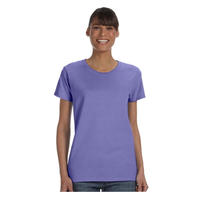 Gildan T-Shirt en Jersey de Confort à Col Épais avec Ruban pour Femmes, Style G5000L