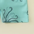 thumbnail image 6 of NIEWTR Toddler Baby Boy One Piece Swimsuit Short Sleeve Zip Up Bathing Suit Infant Rash Guard Swimwear(Green,12-18 Months), 6 of 6