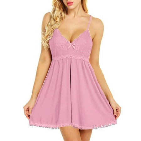 

LAPA Women s Plus Size Sexy Lingerie Lace Sleepwear Dress Thongs Underwear Sets Babydoll Nightwear