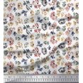 thumbnail image 1 of Soimoi Velvet Fabric Flower Artistic Decor Fabric Printed Yard 58 Inch Wide, 1 of 3