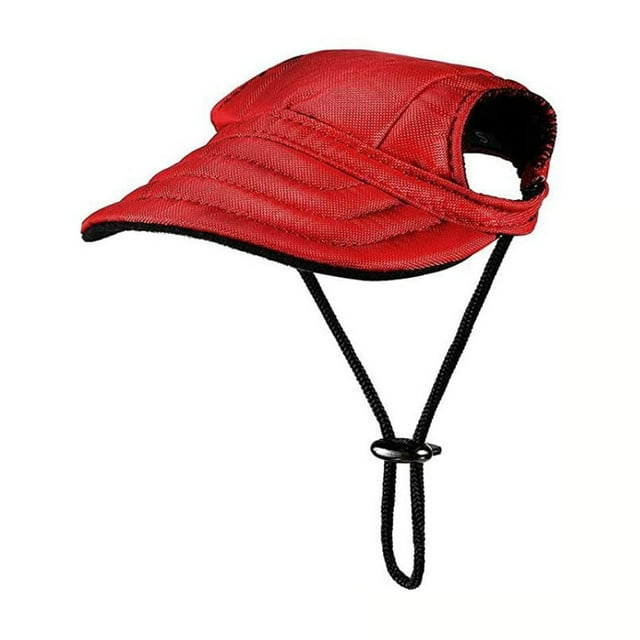 Out Door Sun Protection Hood For Dogs 2024 New Dog Hat Canvas Dog Sun Hat Dog Baseball Cap Pet Dog Out Door Sun Protection Visor Hat With Ear Holes And Adjustab